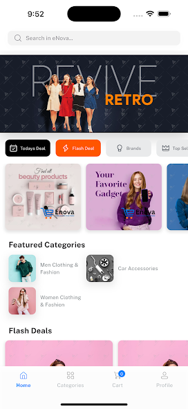Enova Mart app screen 1