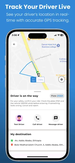 Peace Ride secondary screen
